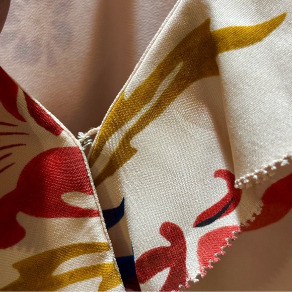 NWT Joie | 100% Silk Nour Pink Sky Floral Long Sleeve Peplum Mini Dress - Picture 7 of 12